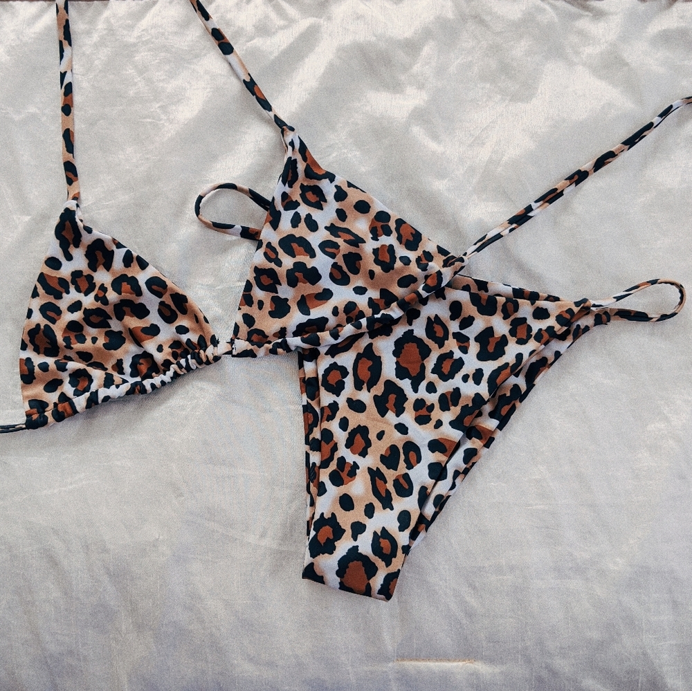 Leopard String Bikini